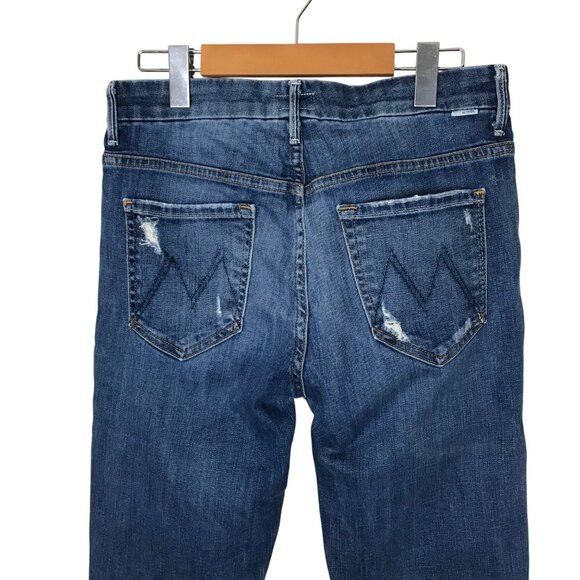 MOTHER The High Waisted Looker Distressed Jeans Size 29 - Picture 7 of 9